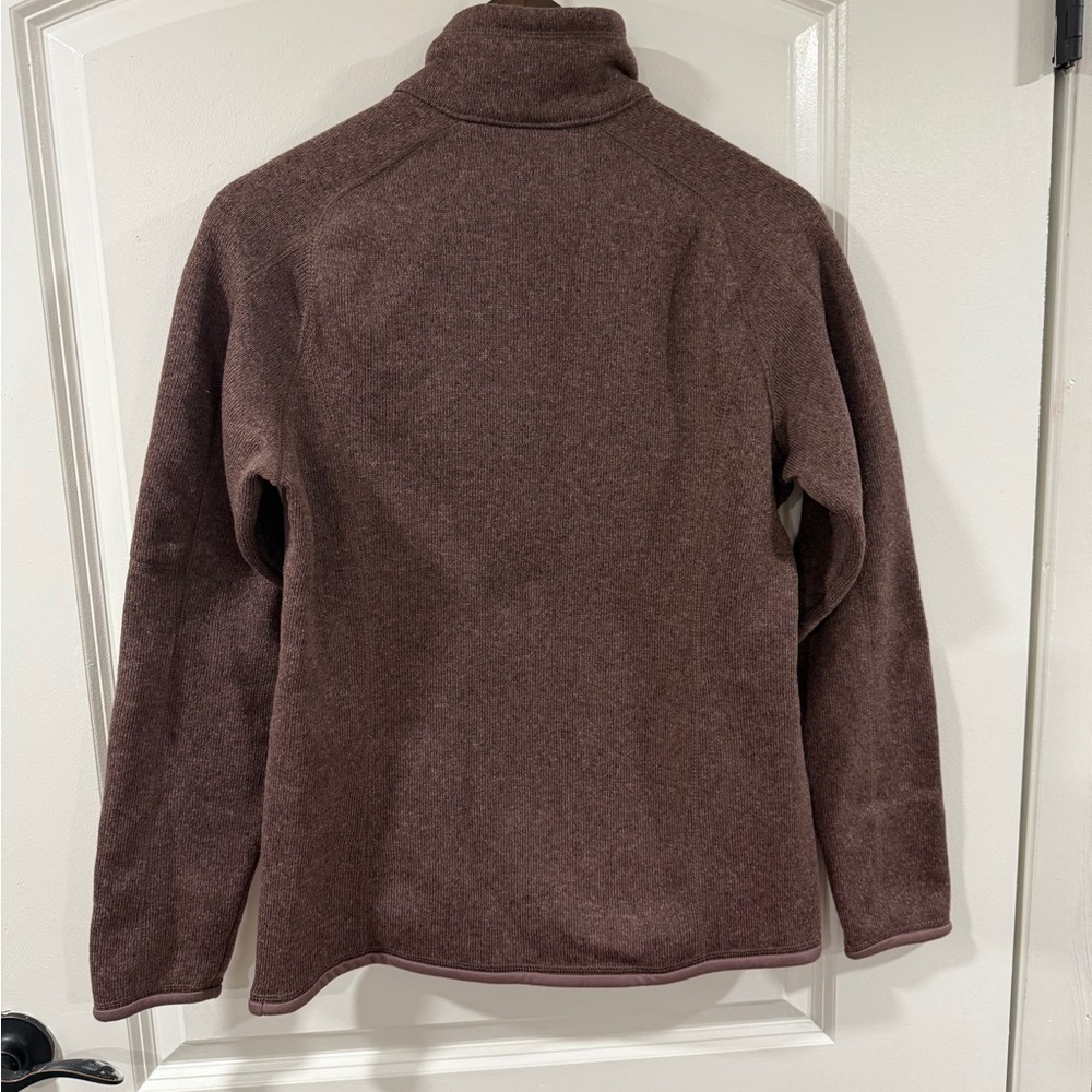 Patagonia Better Sweater Women’s Medium 1/4 Zip Fleece Pullover Brown - Picture 5 of 9